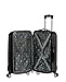 Rockland Melbourne Hardside Expandable Spinner Wheel Luggage, Metallic, Carry-On 20-Inch