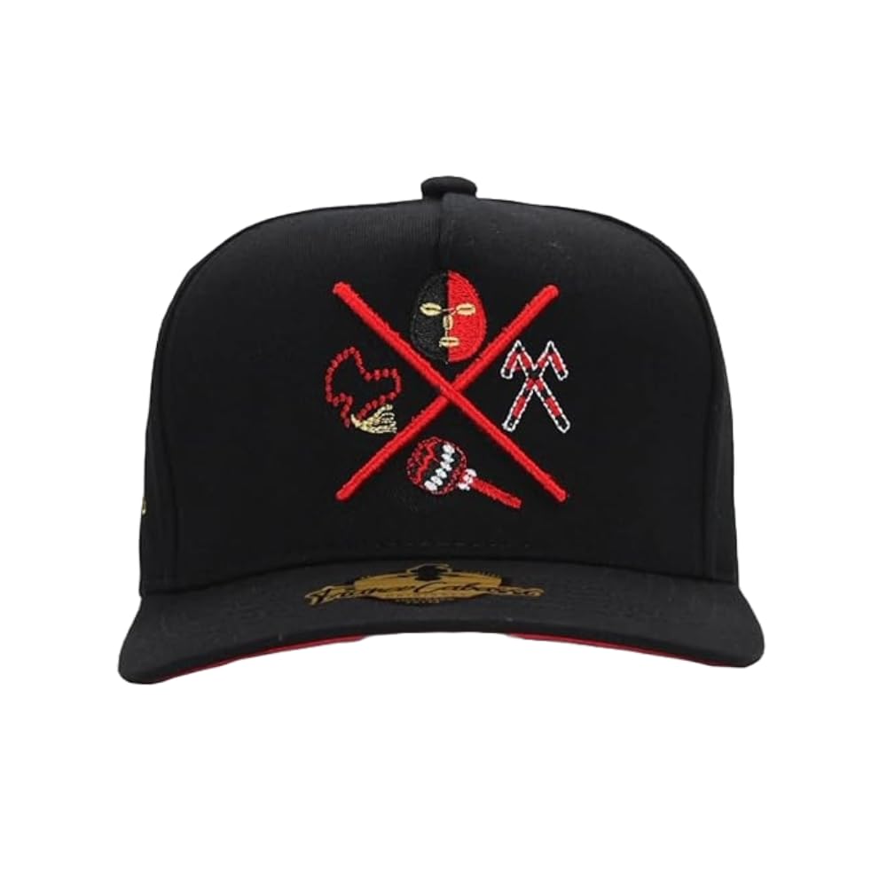 FerretiCuliacan Elegua Mens Cap - Curved Bill Baseball Cap for Men & Women's - Casual Wear Caps for Men - Trendy Golf Cap for Men - Modern Cap for Men - Trucker Hat Cap - Adjustable Size - Black