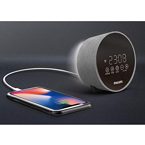 Philips Audio Radiowecker DR402/12 Digitaler Radiowecker (Sleep Timer, USB Ladefunktion, 2 Weckfunktionen) TADR402/12 silber - Image 4