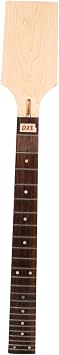Yinfente Maple Guitar Neck 24 fret Rosewood Fretboard DIY Electric Guitar Neck Replacement 25.5 inch scale