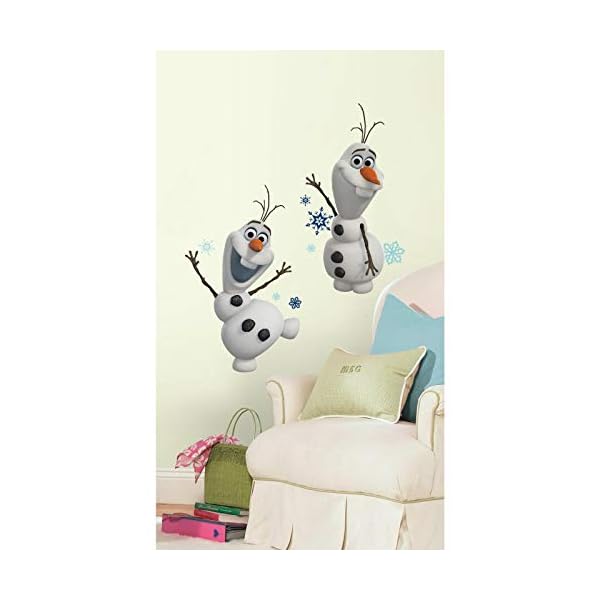 RoomMates RM - Disney Frozen Olaf - der Schneemann Wandtattoo, PVC, bunt, 29 x 13 x 2.5 cm
