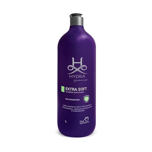 Kit Shampoo Extra Soft e Condicionador Brilho e Desembaraço 1l Hydra Groomers Pet Society Para Cães
