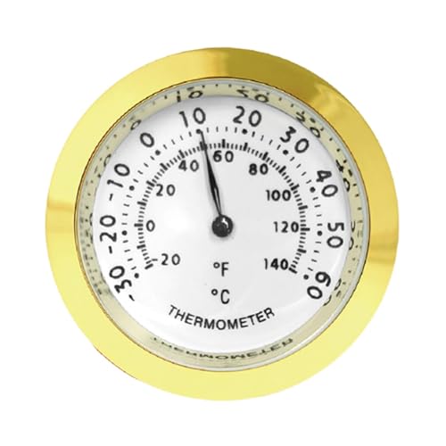 Humidor -Hygrometer, analoges Hygrometer, Analoge Sensortester mit hoher Präzisionsfeuchtigkeit, Hygrometermonitor für Humidor -Schrankdose Pflege...