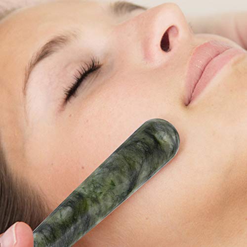 EXCEART 4 Peças de Jade Massageador Rolo Gua Sha Massagem Varinha Jade Ferramenta Gua Sha para Corpo