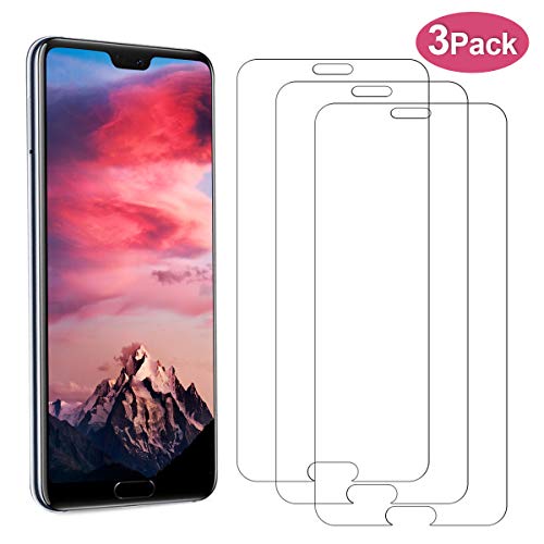 YIEASY [3 Unidades] Cristal Templado para Huawei P20,Sin Burbujas Protector de Pantalla Anti-Arañazos Protector Pantalla 9H Dureza Cristal Vidrio Templado para Huawei P20