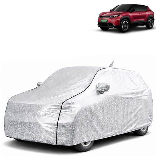 Image of KINGSWAY SilverTech 100% Waterproof Car Cover Only with Urban Cruiser Ebella (Year 2026 Onwards) | Mirror and Antenna Pockets | Scratchproof | All Weather Car Body Cover