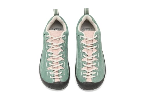 Image of KEEN Women's Jasper Low Height Climbing Approach Style Sneakers, Lily Pad /Cameo Rose, 10.5