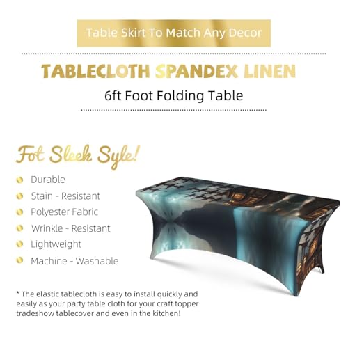 Nappe de table extensible imprimé pirate pour banquet et mariage - 6