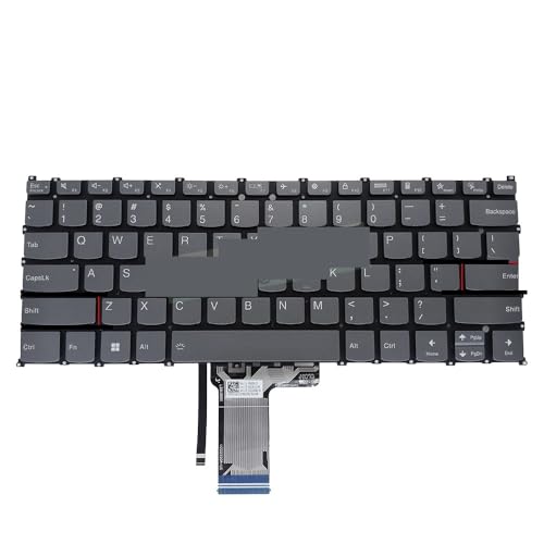 Clavier rétroéclairé défectueux ? Changez pour le modèle US Lenovo Yoga 7 14IRL8