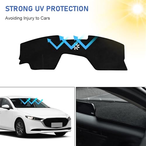 Tapis de tableau de bord Mazda 3 contre les reflets du soleil