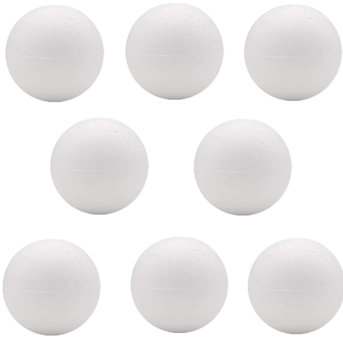 4 Inch 8 Pack White Foam Ball, Foam Balls for Arts & Crafts, Ornaments School Projects, Decorations