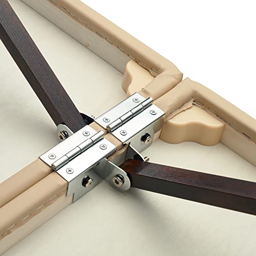 Master Massage 28\" Argo Portable Massage Table in Cream with Walnut Legs- Spa Bed for Tabletop Exercise & Massage - Thumbnail 6