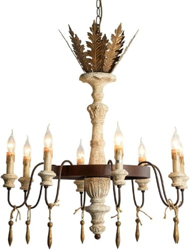 Genérico Iluminación Colgante, Lámpara Colgante Estilo Granja E12 con Acabado Antiguo, Compatible con Sala de Estar, Comedor y Cocina, lámpara de Techo V-intage