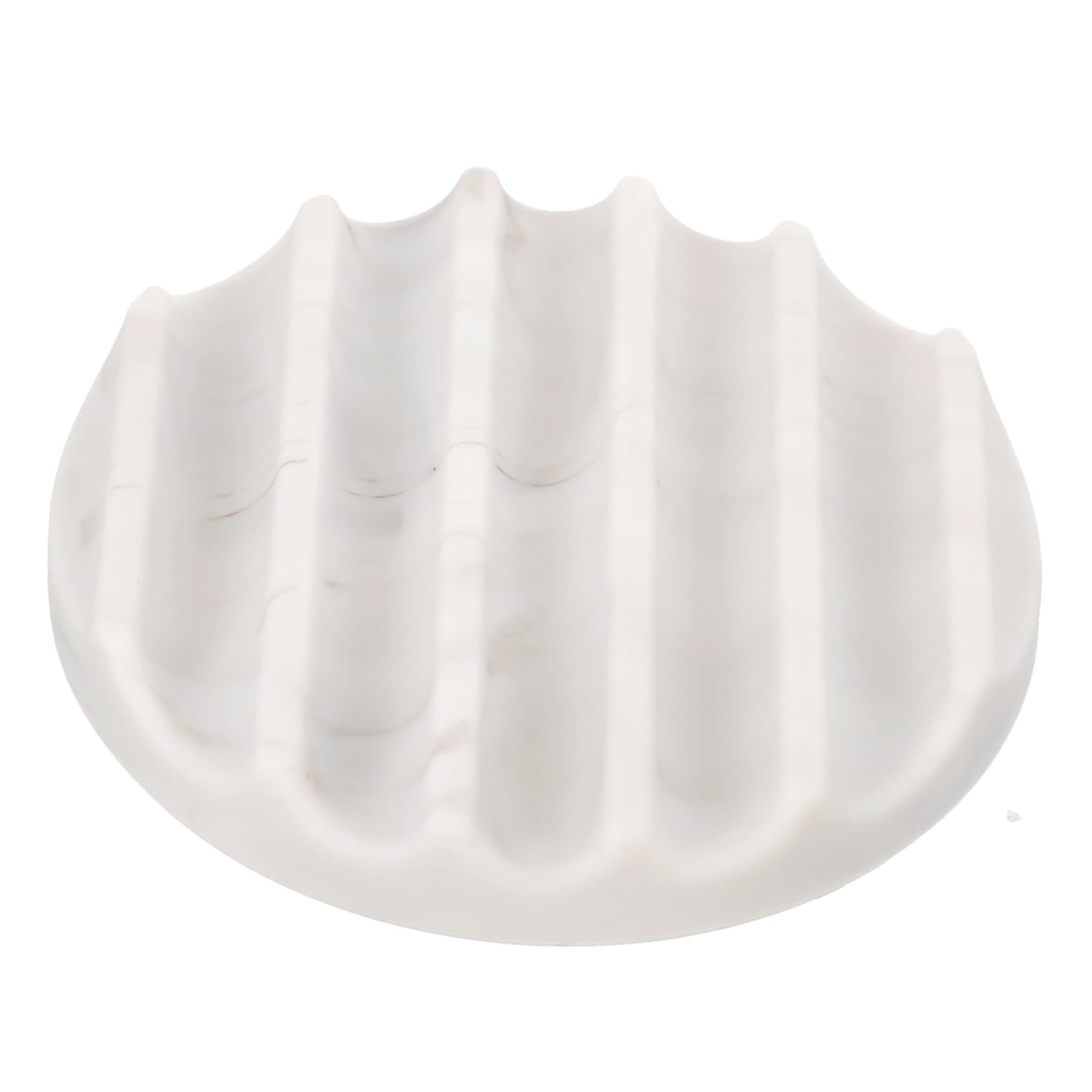 PRETYZOOM 5 Pezzi Essenziali Per Il Bagno: Porta Sapone Con Texture in Marmo Robusto Vassoio Porta Sapone Drenante Facile Da Pulire Durevole