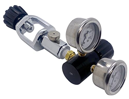 Scuba Tank Adjustable 475 PSI Regulator for Air Tools & Tires