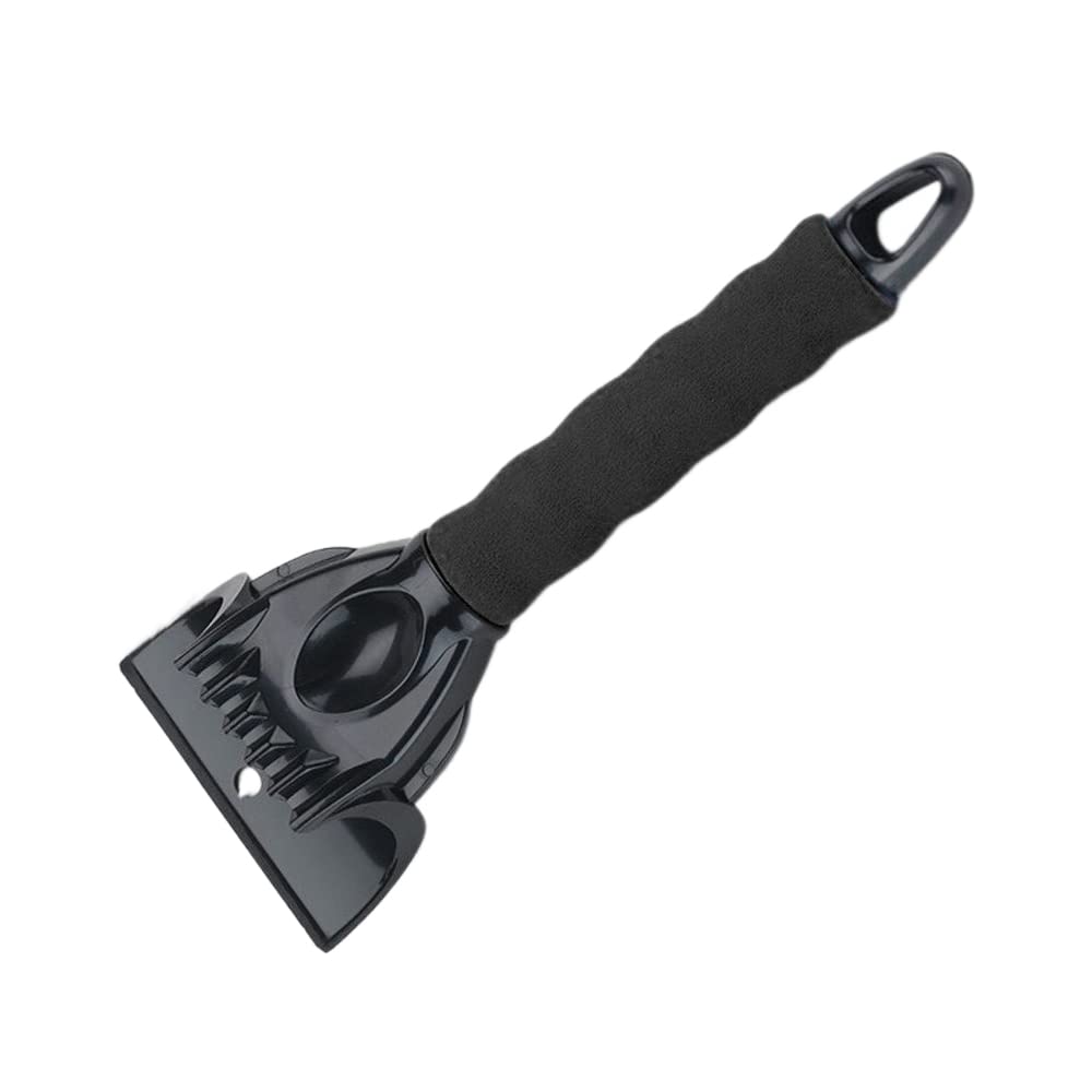 BeisDirectCar Ice Scraper Windshield Ice Breaker Quick Clean Glass Brush Snow Remover Tool Auto Window Winter Snow Brush Shovel, 25.5x9.5cm (Black)