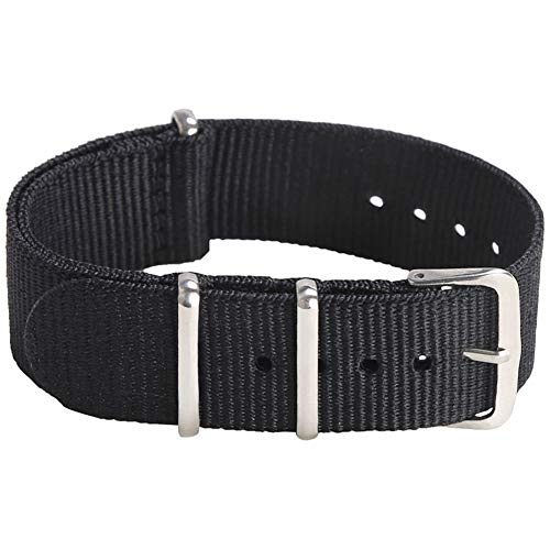 OWNITOW Pacote com 4 pulseiras de relógio de nylon, tecido de lona alças de relógio de nylon balísti