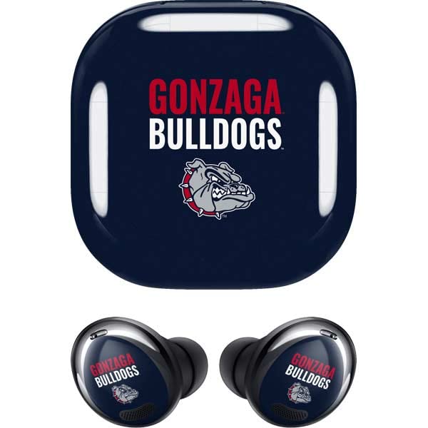Skinit Decal Audio Skin Compatible with Samsung Galaxy Buds Pro - Officially Licensed Gonzaga Bulldogs Bold Design