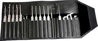 Multipick Profi Dietrich Set ELITE 23 - Lockpicking Set 23 Teile - 0.4 mm Lock Pick Klingendicke aus hochwertigstem Federstahl made in Germany für professionelle Lockpicker und Anfänger geeignet