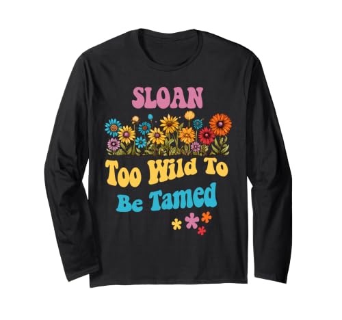 SLOAN Name Cute Retro Girls Wildflower SLOAN Name ����T�V���c