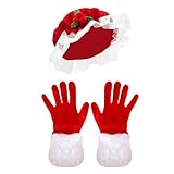 Ensemble Festif Coordonné : Avec le Set Chapeau et Gants Mme Claus, profitez d'un style unifié et parfaitement coordonné grâce à l'assortiment du chapeau et des gants dans la même palette de couleurs. Cet ensemble complète votre tenue festives en ajoutant une touche de cérémonie et d'festif, idéal pour les fêtes de , les événements saisonniers, les réunions familiales ou les célébrations hivernales. Il renforce l'de votre look et évoque la magie des fêtes de fin d'année, parf