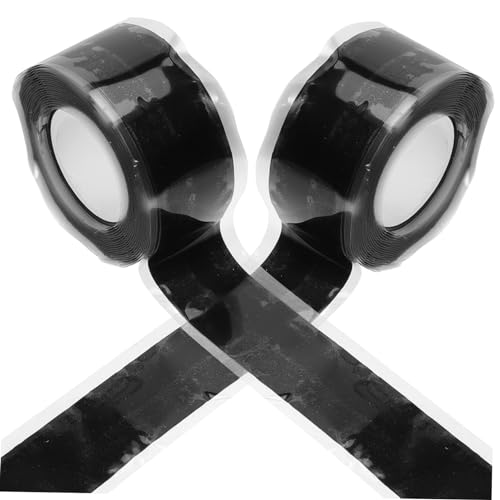 Mikikit 3sets Grip Silicone Tape Adhesive Tape for Paddle Repair and Sealing 2rolls*3