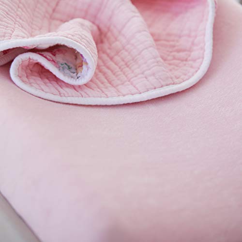 Honestbaby Unisex Baby Organic Cotton Changing Pad Cover And Toddler Sleepers, Light Pink, One Size Us #TOP4
