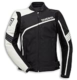 Ducati 77 Damen Lederjacke schwarz/weiß Größe 42