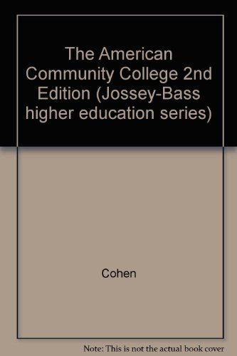 The American Community College 1555421784 Book Cover