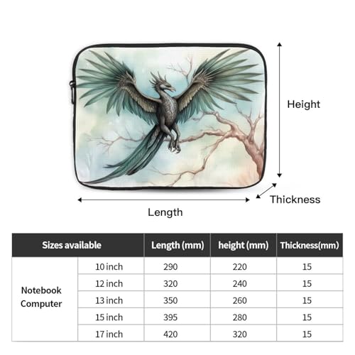 Flying Bird in Tree Laptop Sleeve Case 15 Inch Suitable for Notebook Computer Tablet Traveling Carrying Simple Case4