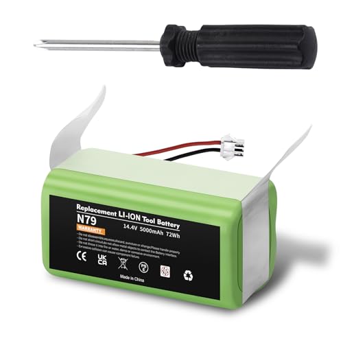 Image of Upgraded 5000mAh 14.4v Li-ion Replacement for Ecovacs Deebot N79 N79S N79W deebot 500 DN622 DN622.11 Compatible with Eufy RoboVac 11 11C 11S MAX 12 15C 15T 25C 30 30C 35C G10 R500+ Etc. Robot Vacuum