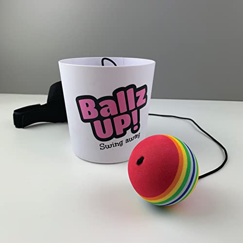 Ballz Up! Swing Away PartyBallz Up! Party Spiel – Das lustige Hüftschwung Spiel für Erwachsene & Teenager – Geschicklichkeitsspiel für JGA, Hausparty & Geburtstag – Witziges Geschenk & Trinkspielspiel