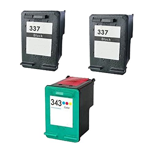 Cartouche encre HP Photosmart C4180 2575 C4100 D5160 - Remplacement ECS Noir Couleur 3-Pack