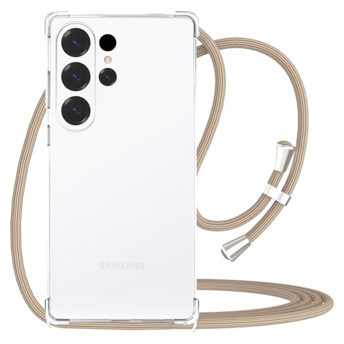 Coque Samsung S26 Ultra antichoc transparente avec cordon réglable amovible