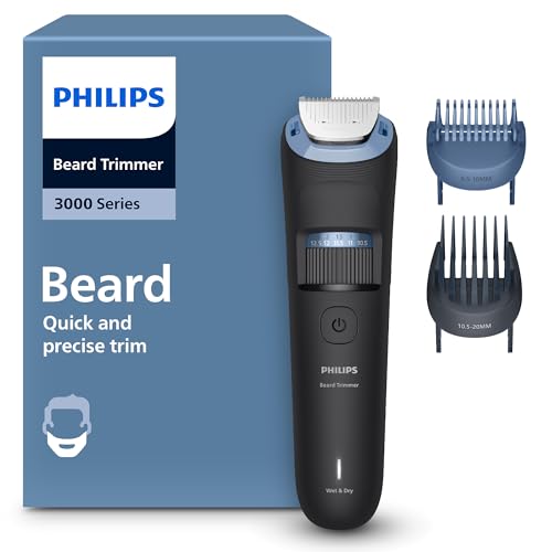 Regolabarba Philips serie 3000 - Lame in metallo autoaffilanti, 40