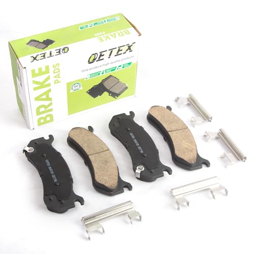 OETEX Front Ceramic Brake Pads Compatible with Chevy Silverado 1500 (1999-2006), Tahoe, Suburban...