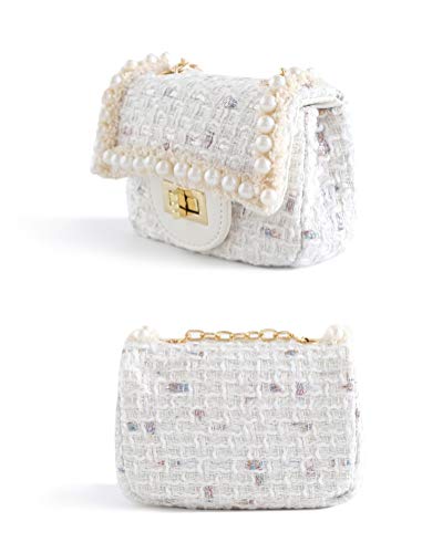 Little Girls Crossbody Purses For girls - Toddler Mini Cute Princess Handbags Shoulder Messenger Bag Toys Gifts White3