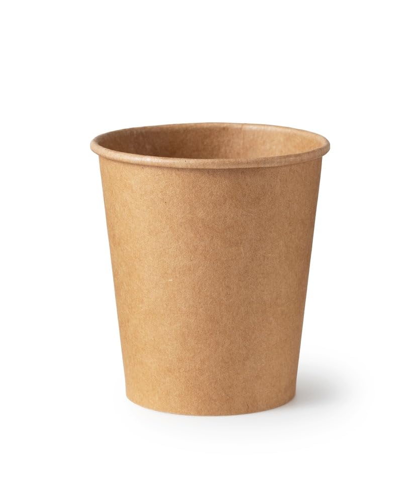 Inoverse 200 stuks papieren bekers, wegwerpkoffiebekers, 200 ml, zwart, koffiebeker to go beker, karton, 8 oz drinkbekers voor thee, wegwerpbekers, papieren bekers, koffiebekers om mee te nemen, warme