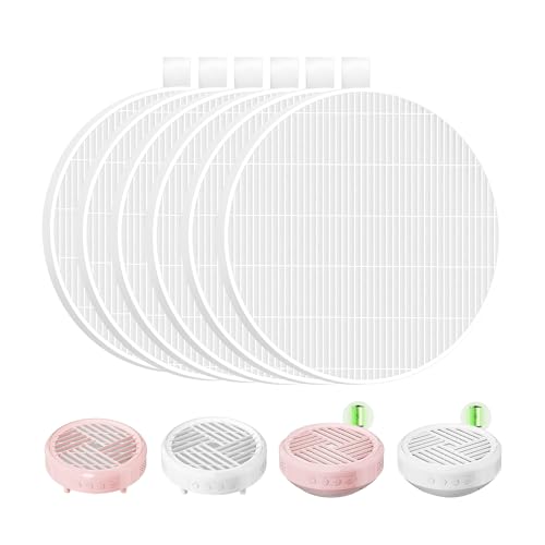 6 Pack HPro Nail Dust Collector Replacement Filters Compatible with MelodySusie Nail Dust Collectors Models HPro/SProR