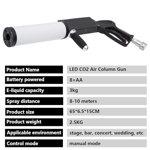 Máquina Portátil de Niebla CO2 con Luces LED para DJ miniatura 3