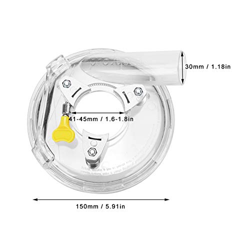 Cubierta de polvo transparente Molilla kit de mortaja para amoladora 7