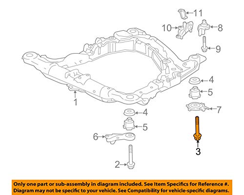 JP2 & JP3 - Safety Recall: Connecting Rod - 2014-2015 Honda Accord & 2015 CR-V 5 Genuine Honda 90177-SDA-A00 Flange Bolt
