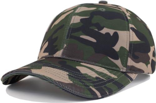 Image of TSSGBL Men's Plain Baseball Hat - OSFM & XXL Big Head Fit,Adjustable Structured Ball Cap with Reflective Sandwich Brim