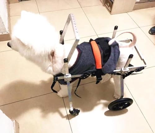 Fauteuil roulant pour chiens grands et réglable à 4 roues - 7