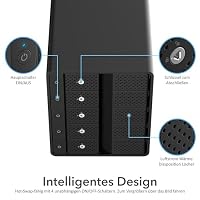 SABRENT 5 Bay Festplatten Docking Station USB C 10Gbps SSD HDD Dock, Kompatibel mit 2,5" 3.5" SATA (DS SC5B) – Ansicht 2