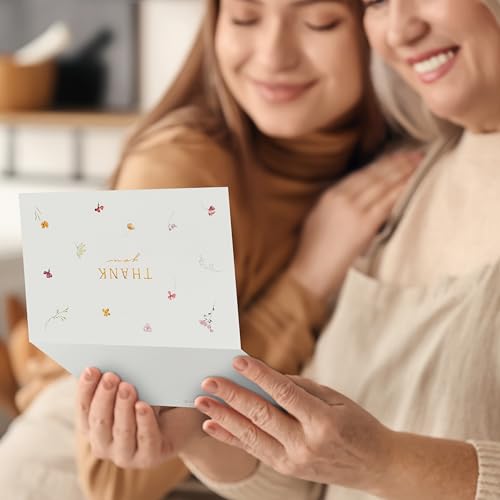 Beautiful-Thank-You-Cards-Set-of-20-With-Envelopes-and-Stickers-Elegant-Blank-Cards-For-Personalized-Notes-Perfect-Bulk-Stationary-Set-For-All-Occasions-incl-Weddings-Business-Baby-Showers Beautiful Thank You Cards Set of 20 With Envelopes and Stickers Elegant Blank Cards For Personalized Notes Perfect Bulk Stationary Set For All Occasions incl Weddings Business Baby Showers