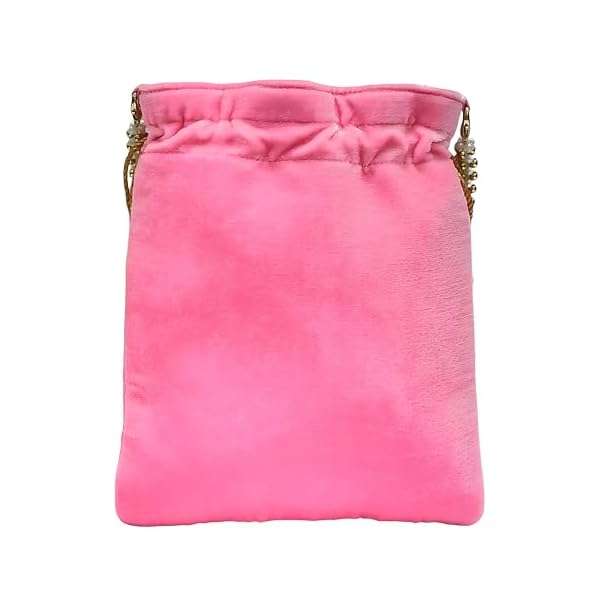 Amerie Fashions Women's Embroidered Pearl Beaded Potli Bag Purse for Party Wedding - Image 4