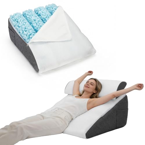 Almohada de cuña con espuma viscoelástica