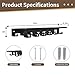 Floating Shelf Organizer Compatible with Tonal Accessories Wall Mount Hanger with Hooks T-Lock Adapters Home Gym Weight wall Storage Equipment Metal Rack Holder Bracket Hanger Black Workout Fitness