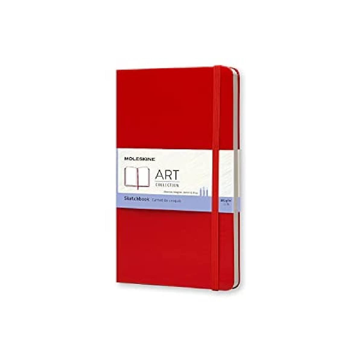Amazon.co.jp Moleskine Art Plus Sketchbook, Large, Plain, Red, Hard